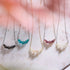 Sarcelle | Argent sterling .925 | Collier fermoir infini en verre luciole